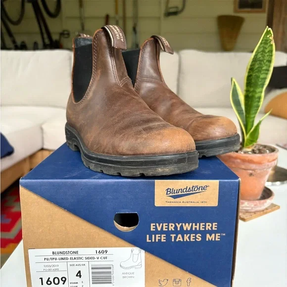 Blundstone Super Boots Antique Brown Women 7 / Men 5 - Picture 2 of 8